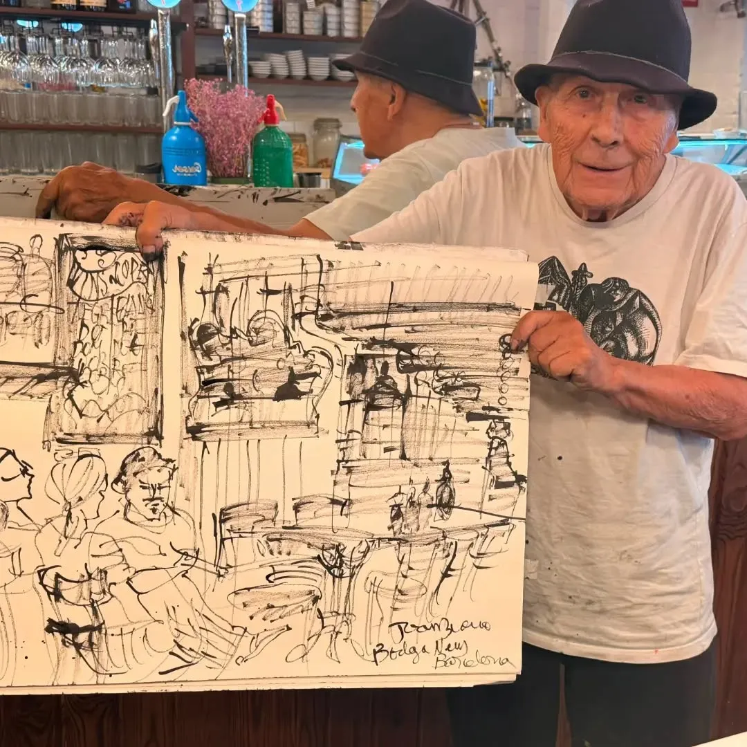 El dibuix de la bodega que el Sr. Joan Bueno va regalar a la casa