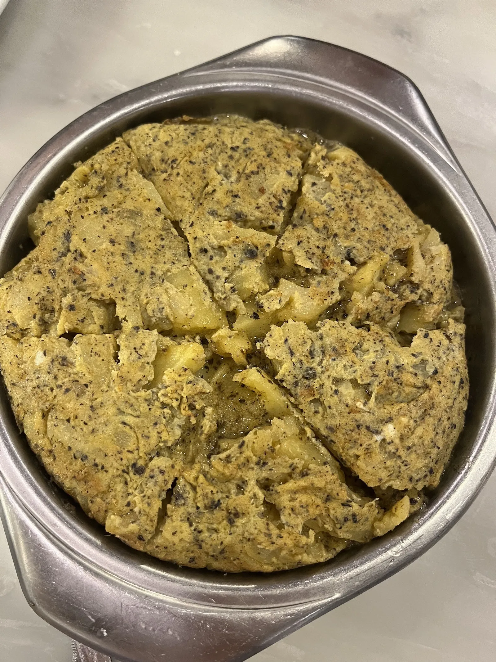Una truita a la cassola